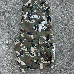 Aape By Bathing Aape Camo Cargo Shorts